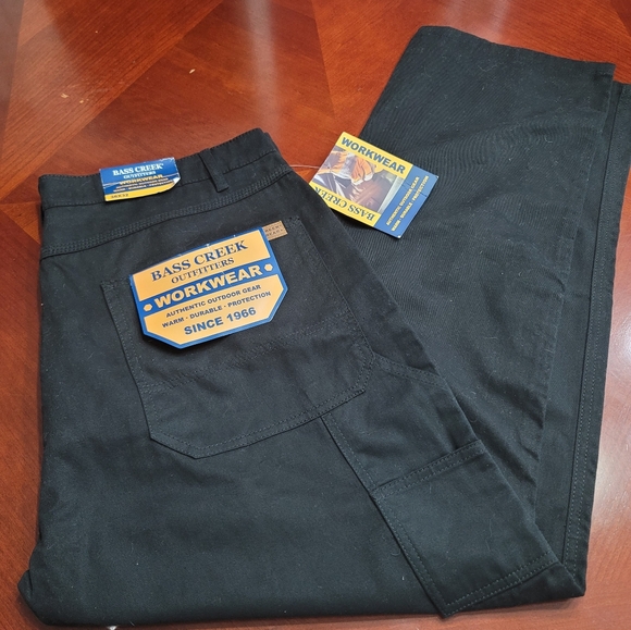 Men's black cargo pants 38x32 - Picture 2 of 3